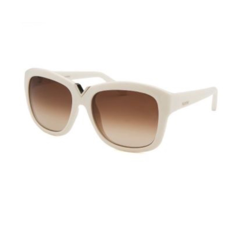 VALENTINO IVORY SQUARE LENS SUNGLASSES